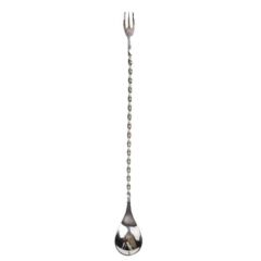 Jiggers  Bar Spoon with Twisted Stem & Fork End