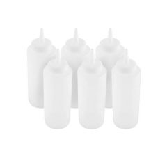 Jiggers  Clear 12oz Squeezie Bottle (Set of 6 piece)