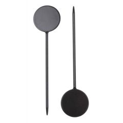 Jiggers  Black 3.5" Disc Garnish Picks  (500 piece per box)