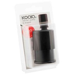 Koala Vacuum Pump Stopper 2 in 1 - Black