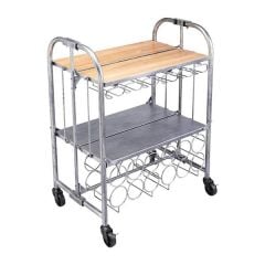 BarCraft Deluxe Folding Bar Cart