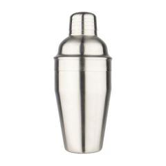 The 4 Barmen  Cobbler Shaker 3 Piece Set (Brushed Silver) (300 ml)