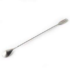 The 4 Barmen  Classic Teardrop Bar Spoon (Brushed Silver)