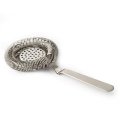 The 4 Barmen  Modern Calabrese Strainer (Brushed Silver)