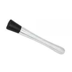 The 4 Barmen  Cocktail Muddler Tenderizer Head (Brushed Silver)