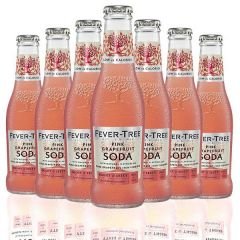 Fever-Tree  Pink Grapefruit Soda Water (200 ml) (Pack 24 Bottles)