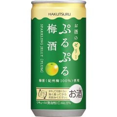 Hakutsuru  Purupuru Sparkling Jelly Sake Plum (190 ml) (Pack 30 Can)