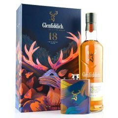 Glenfiddich  18 Years Old with Hip Flask Gift Pack